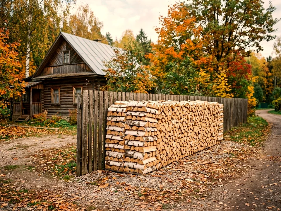 Дуб + укладка в дровник, Уфа, улица Складская, 36